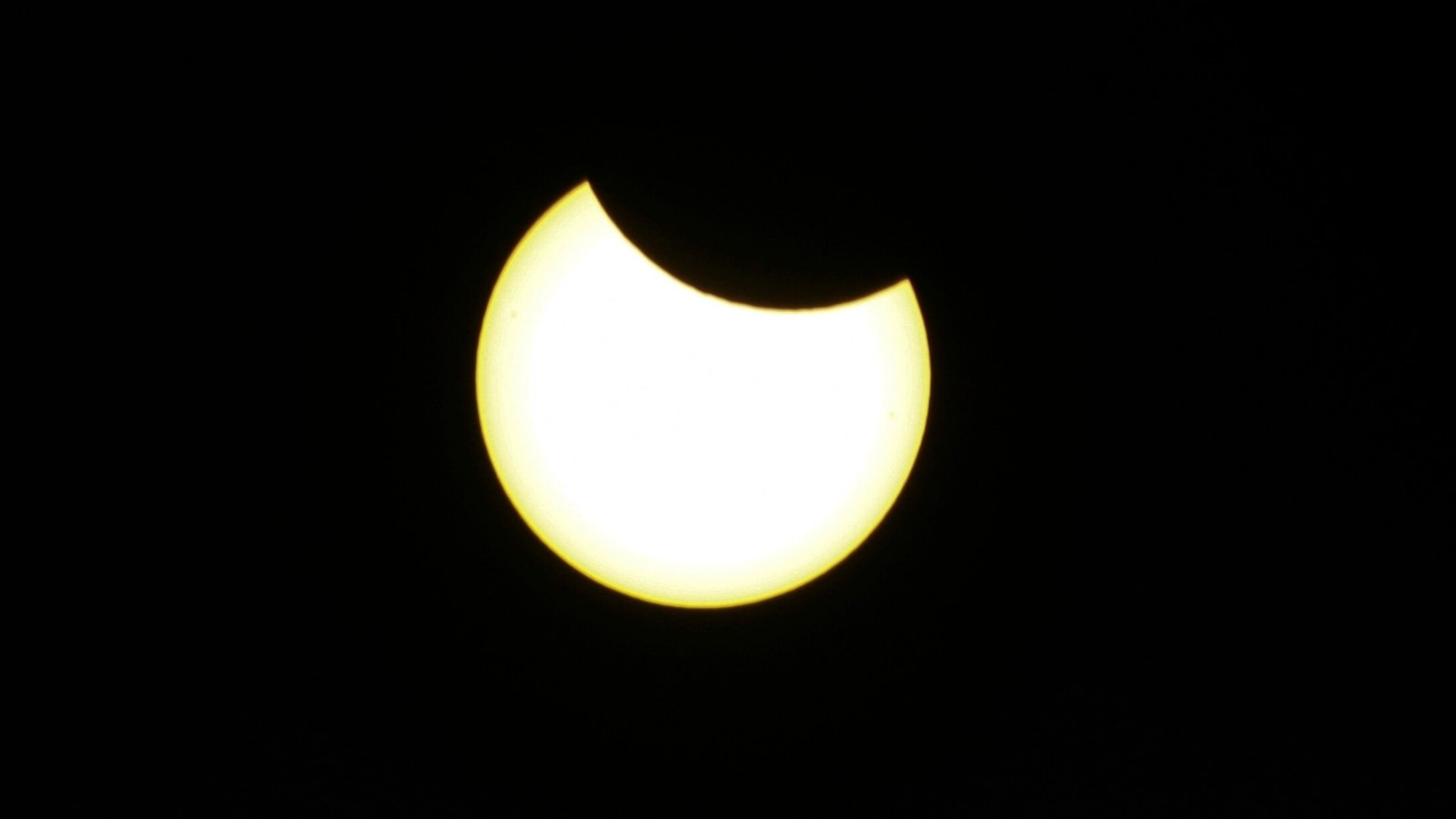 Partial solar eclipse started in Iceland and headed to India