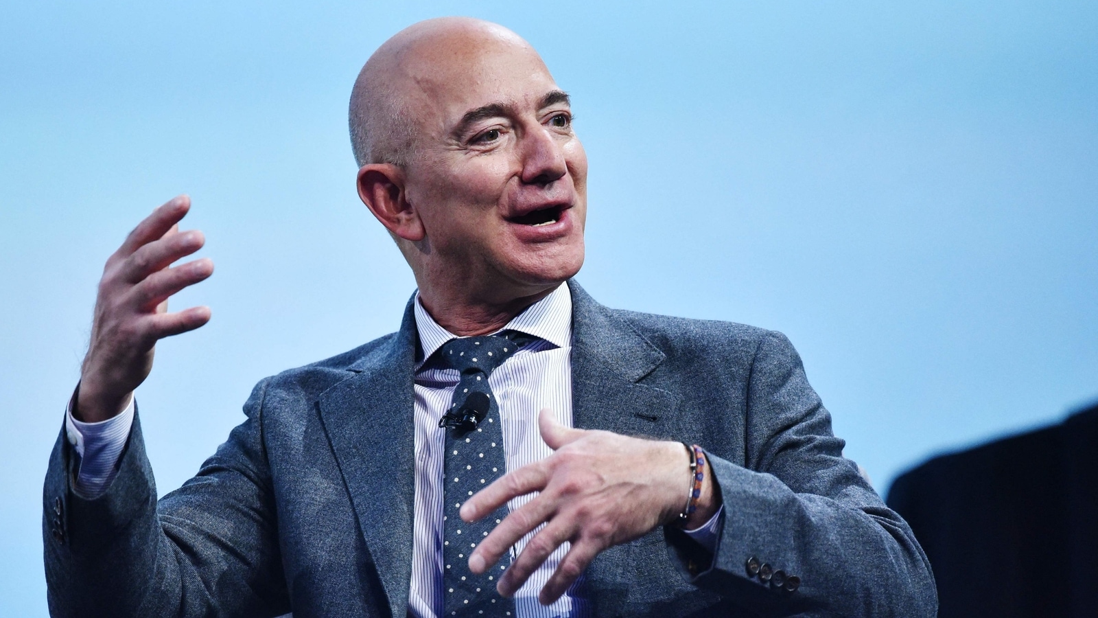 Jeff Bezos, who stepped down as CEO of Amazon in July 2021, owns slightly less than 10 per cent of the company's shares. Jeff Bezos