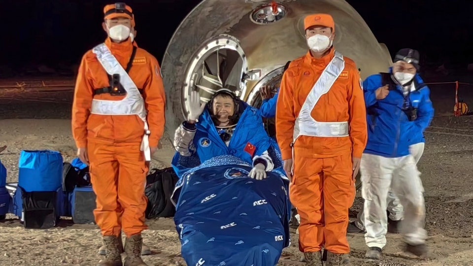 The three astronauts, including mission commander Chen Dong had been tasked with overseeing the final stages of construction of the space station. Chen Dong