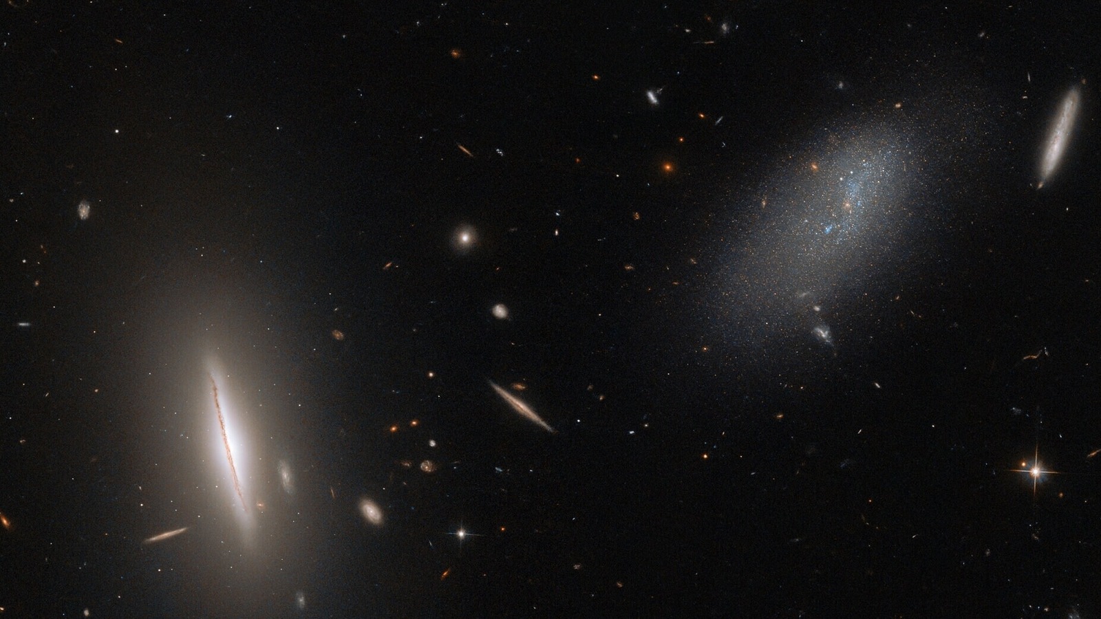 All you need to know about galaxy LEDA 48062 snapped by the Hubble Space Telescope. ESA
