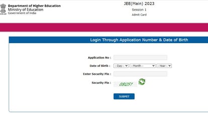 JEE Main 2023 Session 1 admit card.