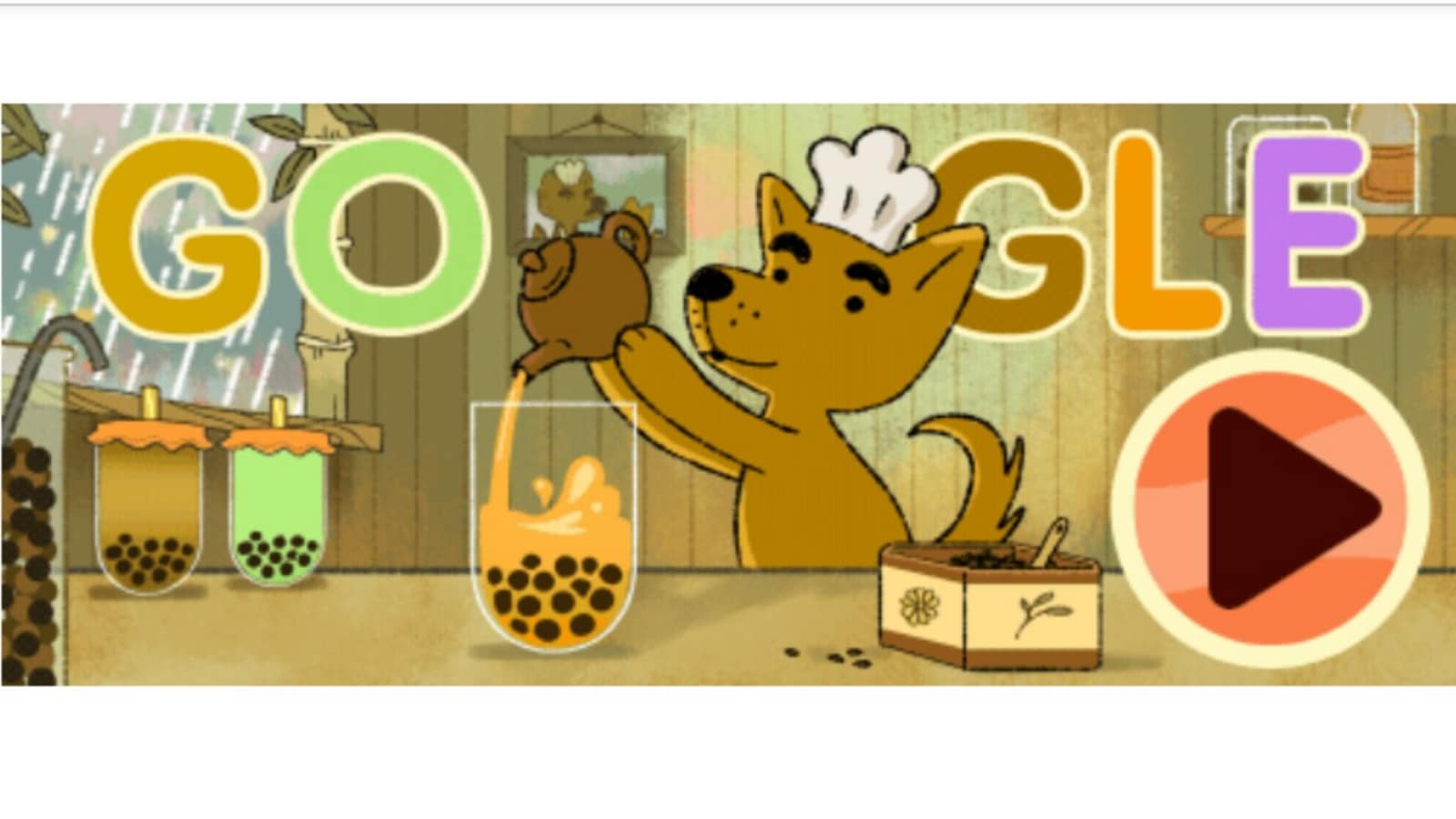 Google Doodle shows love for Bubble Tea today!