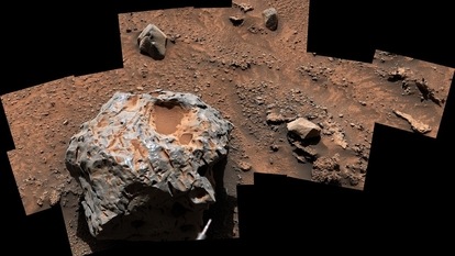 meteorite on Mars