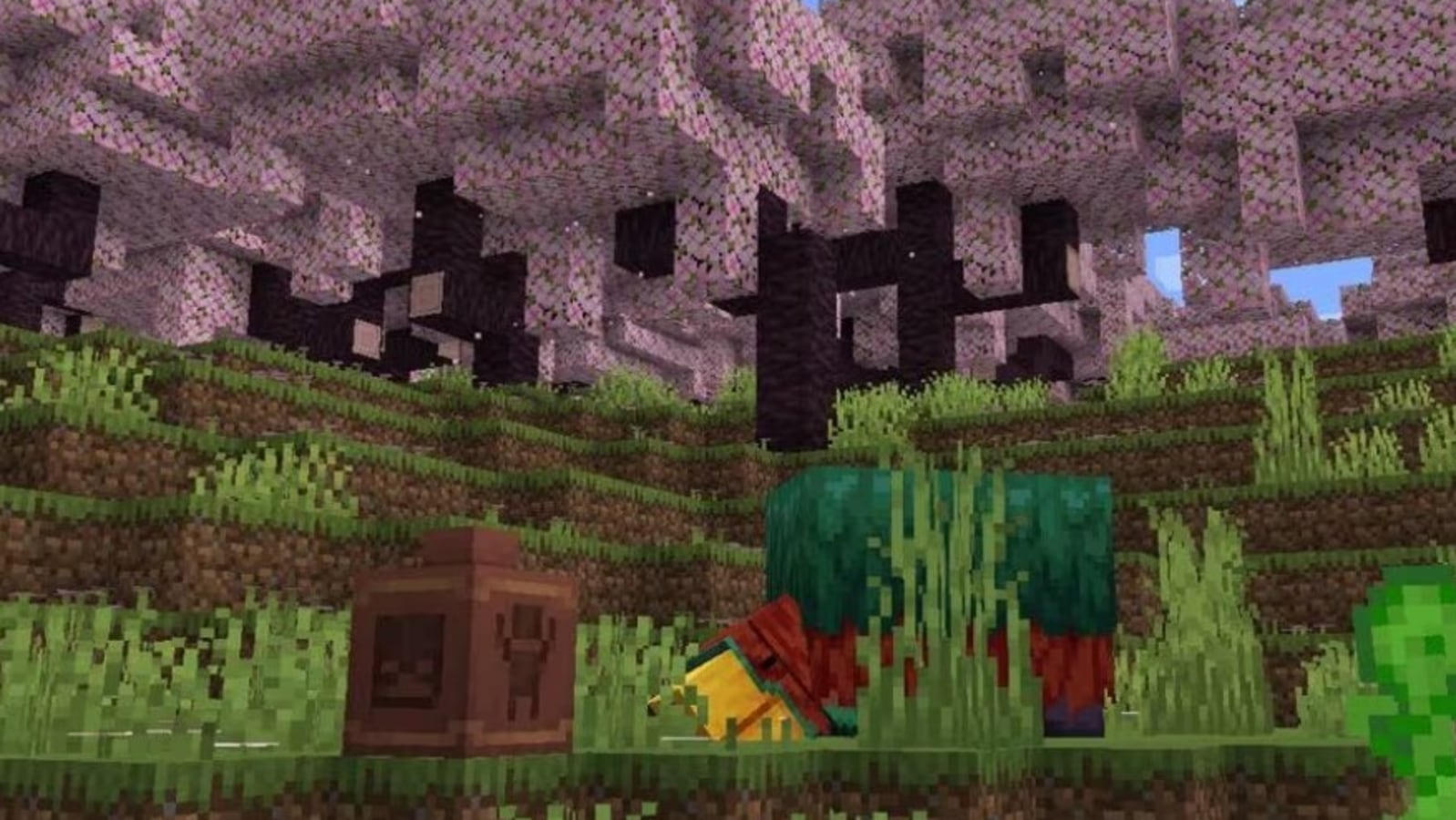 Minecraft 1.20 adding Archaeology, Cherry Blossom Biome and a Sniffer mob