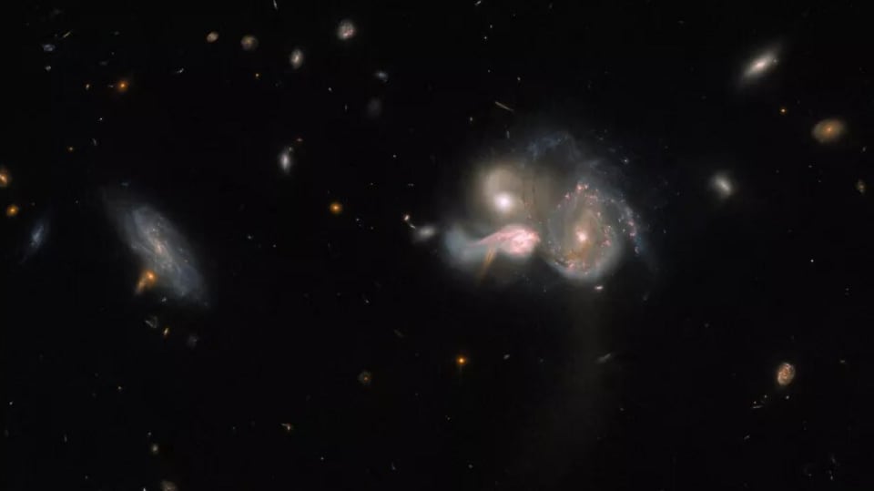 Triple Galaxy Collision