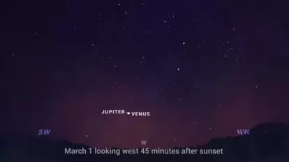 Venus and Jupiter