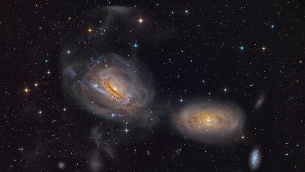 NGC 3169 ಮತ್ತು NGC 3166 ಗ್ಯಾಲಕ್ಸಿ (ಮಾರ್ಚ್ 2) - ಇದು ಸ್ಪೈರಲ್ ಗ್ಯಾಲಕ್ಸಿ NGC 3169 ಮತ್ತು ಅದರ ನೆರೆಯ NGC 3166 ನ ನಾಕ್ಷತ್ರಿಕ ಸ್ನ್ಯಾಪ್‌ಶಾಟ್ ಆಗಿದೆ. NGC 3169 ಸುಮಾರು 70 ಮಿಲಿಯನ್ ಜ್ಯೋತಿರ್ವರ್ಷಗಳಷ್ಟು ದೂರದಲ್ಲಿದೆ ನಾಸಾ ಪ್ರಕಾರ ಇದು ಲಿಯೋ I ಗುಂಪಿನ ಗ್ಯಾಲಕ್ಸಿಗಳ ಭಾಗವಾಗಿದೆ, ಇದು ಕನ್ಯಾರಾಶಿ ಸೂಪರ್‌ಕ್ಲಸ್ಟರ್ ಎಂದು ಕರೆಯಲ್ಪಡುವ ದೊಡ್ಡ ಗ್ಯಾಲಕ್ಸಿಯ ಗುಂಪಿನ ಭಾಗವಾಗಿದೆ.