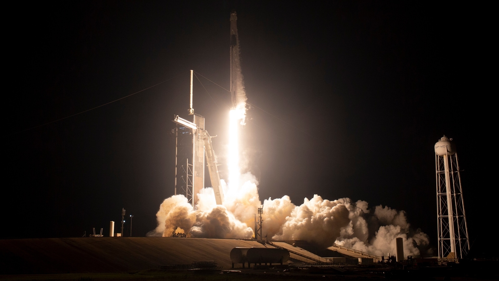 SpaceX rocket safely carried a multinational crew to the International Space Station. SpaceX