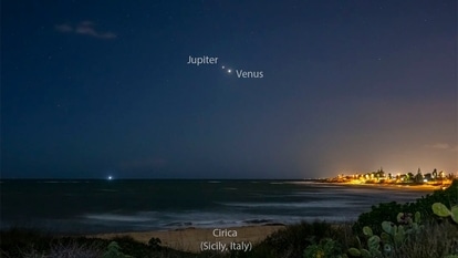 Venus and Jupiter 