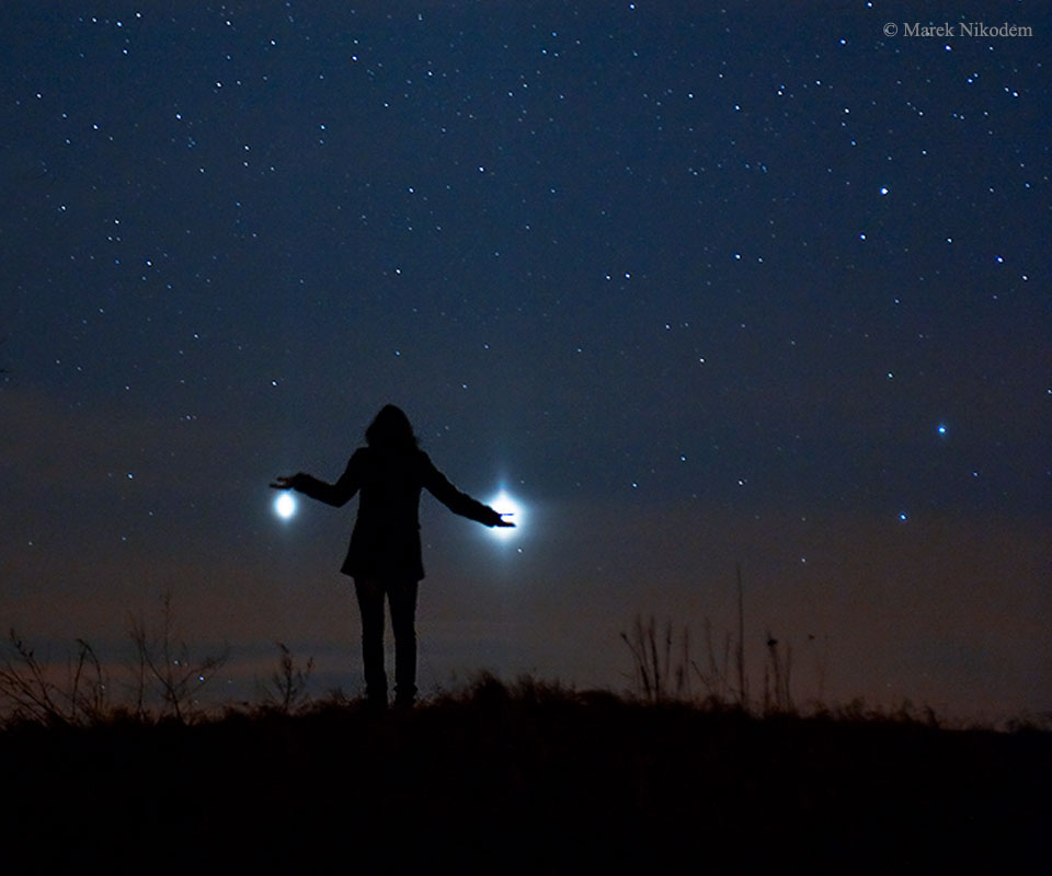 Venus-Jupiter Conjunction (March 6) - It is a stunning picture of Planetary Conjunction involving Jupiter and Venus as it took over the skies back in 2012. It was captured in Szubin, Poland, by creating an illusion of both planets being balanced on two hands. Venus and Jupiter