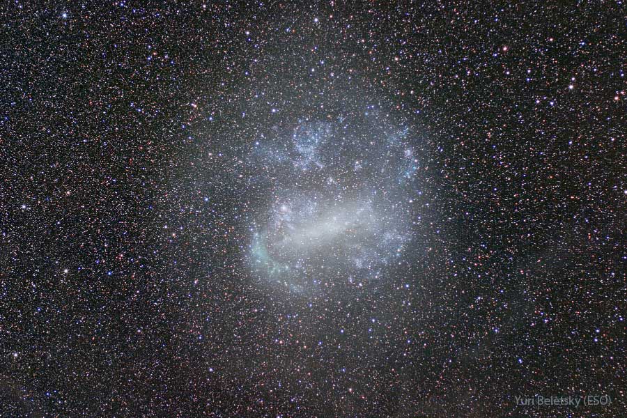 Large Magellanic Cloud (March 7) - The picture shows the Large Magellanic Cloud, which is located about 180,000 light-years away towards the constellation Dorado. According to NASA, the Large Magellanic Cloud (LMC) spans about 15000 light-years. LMC is also the site of the brightest and closest supernova observed in recent times. Large Magellanic Cloud