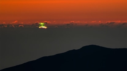 Green flash sunset