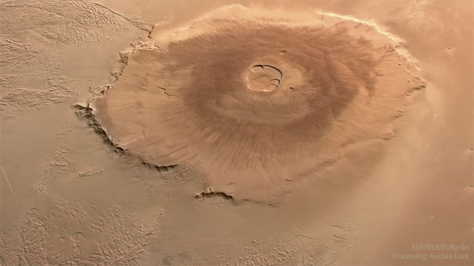 Olympus Mons volcano