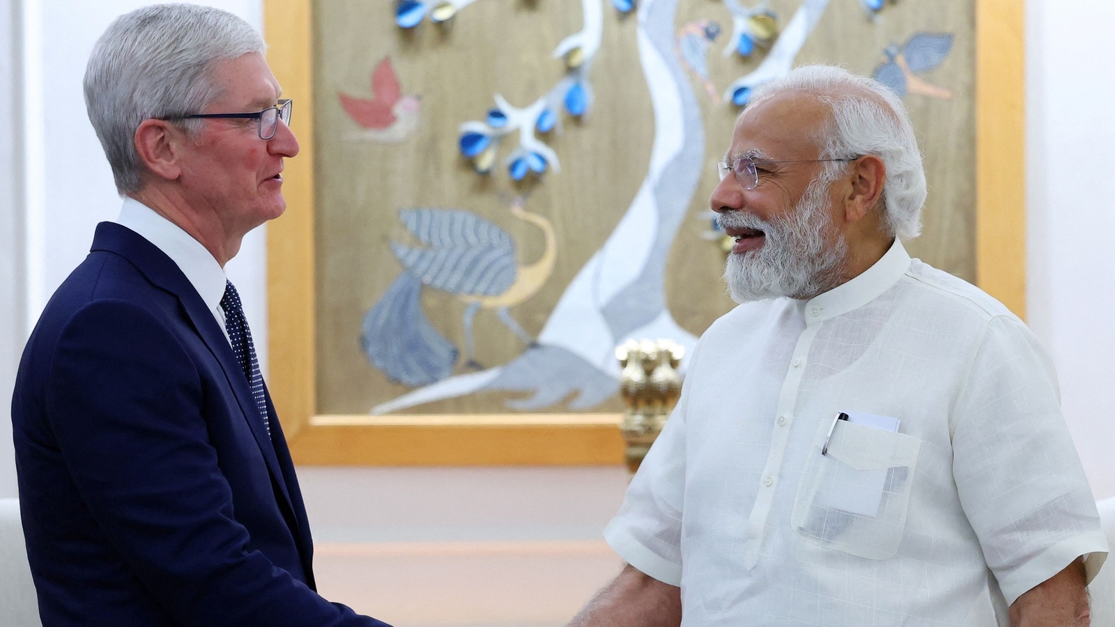 Cook thanked Modi for a warm welcome in a tweet. TIm Cook