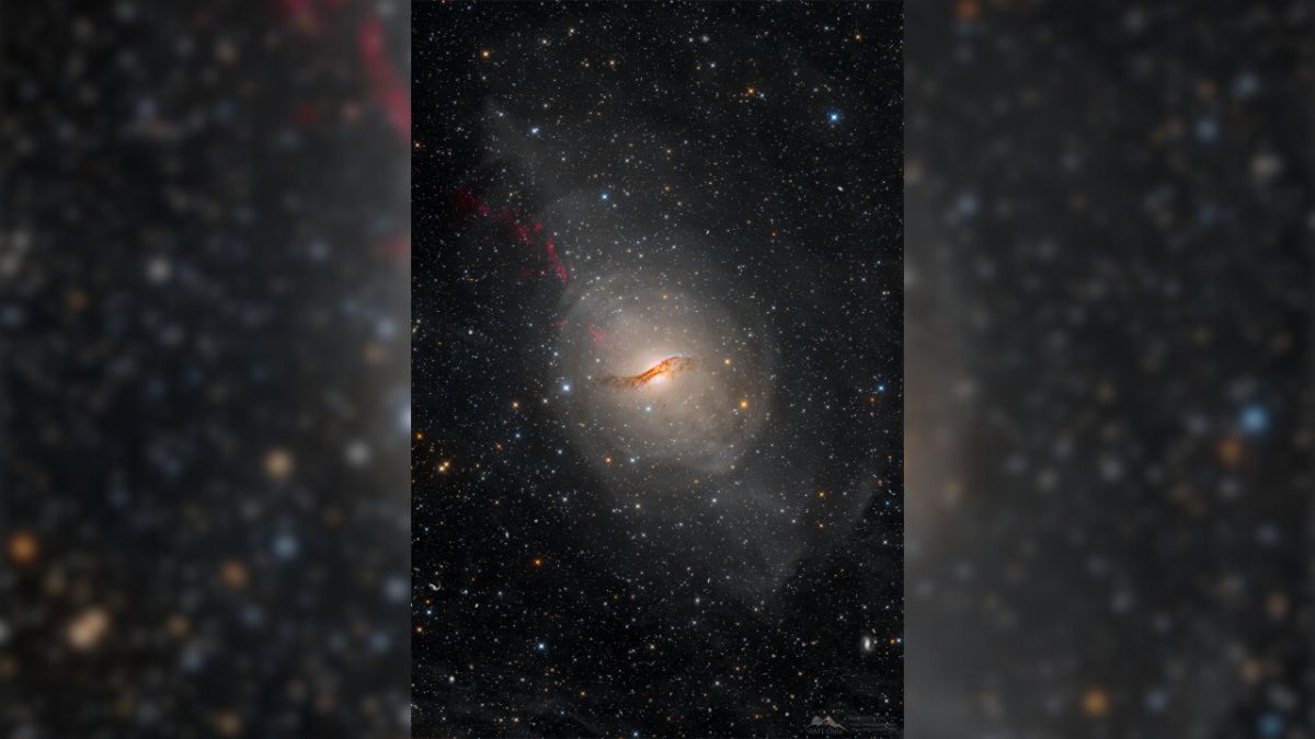 Centaurus A Galaxy (May 3) - This captured image shows the elliptical galaxy NGC 5128, also known as Centaurus A. This peculiar galaxy is located about 11 million light-years away towards the constellation of Centaurus and spans about 60,000 light-years across. According to NASA, Centaurus A is the closest active galaxy to Earth and is the result of the collision of two galaxies which caused star clusters and dark dust lanes to jumble up. Centaurus A