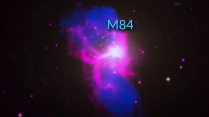 The result is a structure in X-rays that looks like the Letter Black Hole