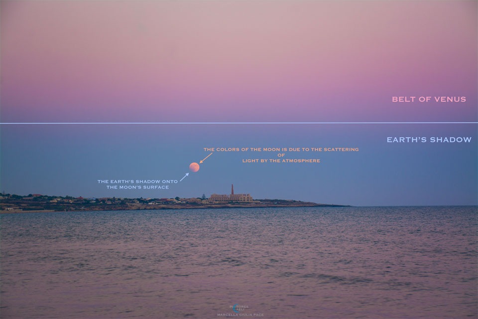 Earth casts a double shadow: On May 9th, NASA shared a snapshot of the Earth with double shadows captured during a lunar eclipse. The section in the middle is called the Belt of Venus. Shadows of Earth