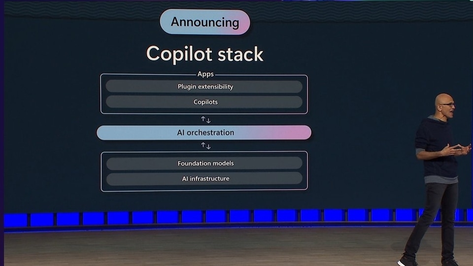 Copilot stack has been announced by Microsoft CEO Satya Nadella.