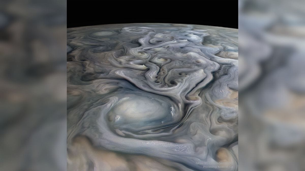 Breathtaking swirls of Jupiter (May 23) - Jupiter’s swirls, formed due to the storms raging on the surface of the planet can be seen in this breathtaking image. According to NASA, The planet has also been harboring various natural phenomena for hundreds of years. Jupiter’s iconic Great Red Spot is a giant storm bigger than Earth that has raged for hundreds of years. NASA jupiter