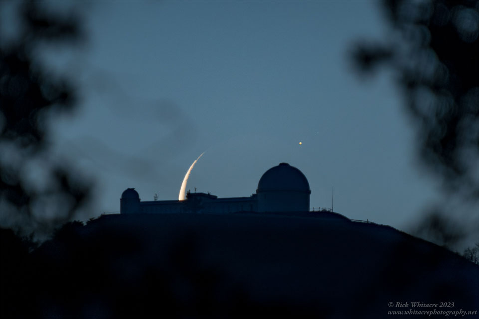 Moon hides behind Jupiter (May 24) - This is an amazing snapshot of lunar occultation, as the Moon hid behind Jupiter. This phenomenon occurred earlier this month, and while the Moon is half-lit by the Sun, its other part is in hiding. In the snapshot shared by NASA, the Moon is backdropping the Lick Observatory in California, USA, on the summit of Mount Hamilton. NASA Moon