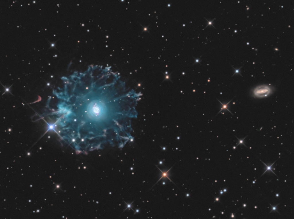 Breathtaking Cat's Eye Nebula (May 25) - NGC 6543, also known as the Cat's Eye Nebula located about 3000 light-years away was shot in this spectacular image. According to NASA, the Cat’s Eye Nebula is one of the best-known planetary nebulae in the sky and its faint outer halo spans about 5 light-years. NGC 6543 is located towards the constellation of Draco and was discovered by German-British astronomer William Herschel on February 15, 1786. NASA Cat’s Eye Nebula