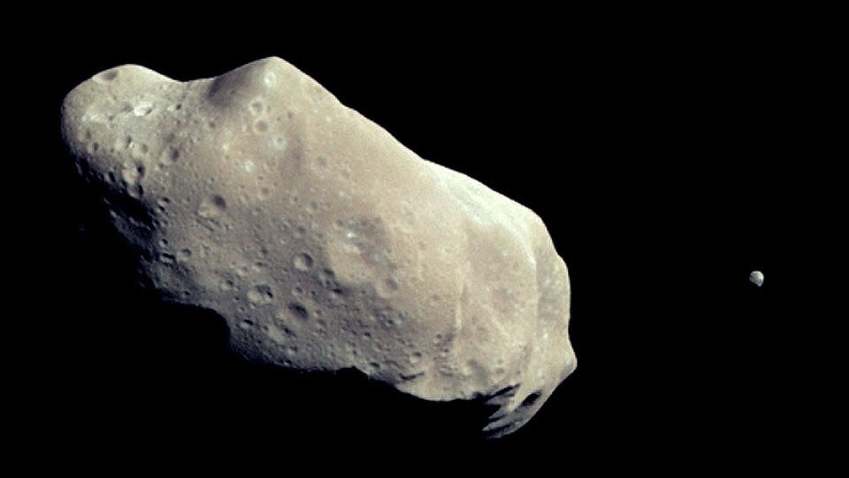 Asteroid with moon