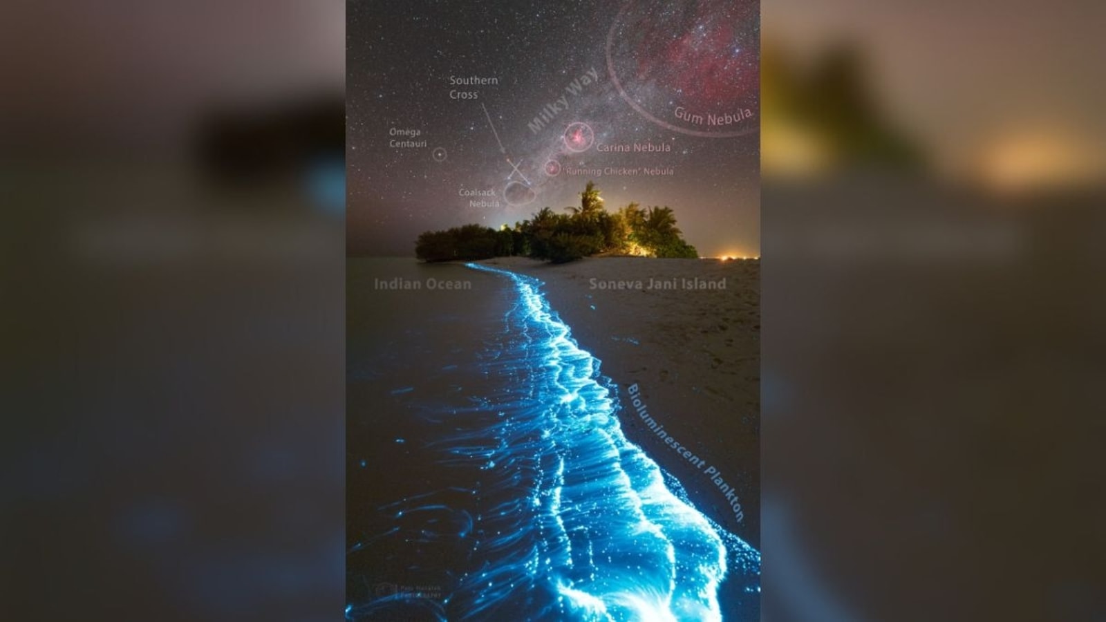 NASA Astronomy Picture of the Day, 29 mei 2023: De Melkweg en de bioluminescente zee