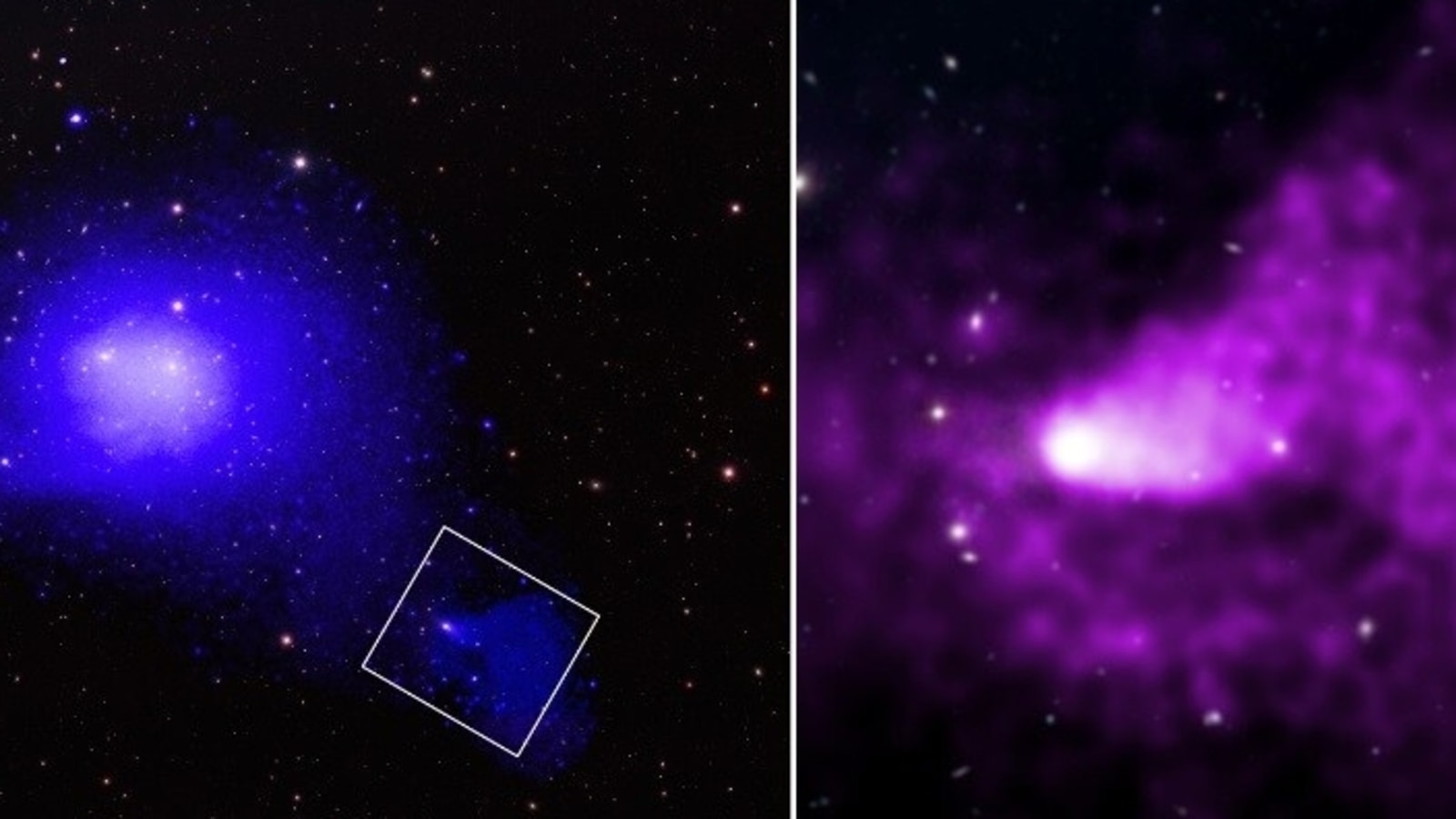 NASA’s Chandra X-ray Observatory snapped the galaxy group NGC 4839. NASA