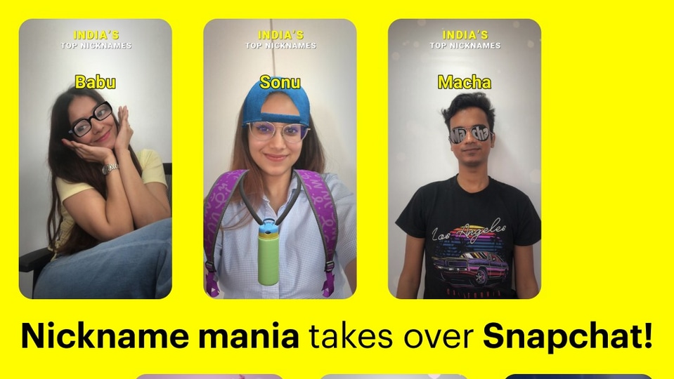 Snapchat AR lenses will allow you to even create your nicknames and share them.

