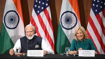 PM Modi and Jill Biden