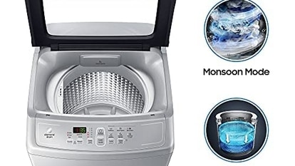 Amazon offers a 25 percent initial discount on the Samsung 7 kg Fully-Automatic Top Loading Washing Machine (WA70A4002GS).