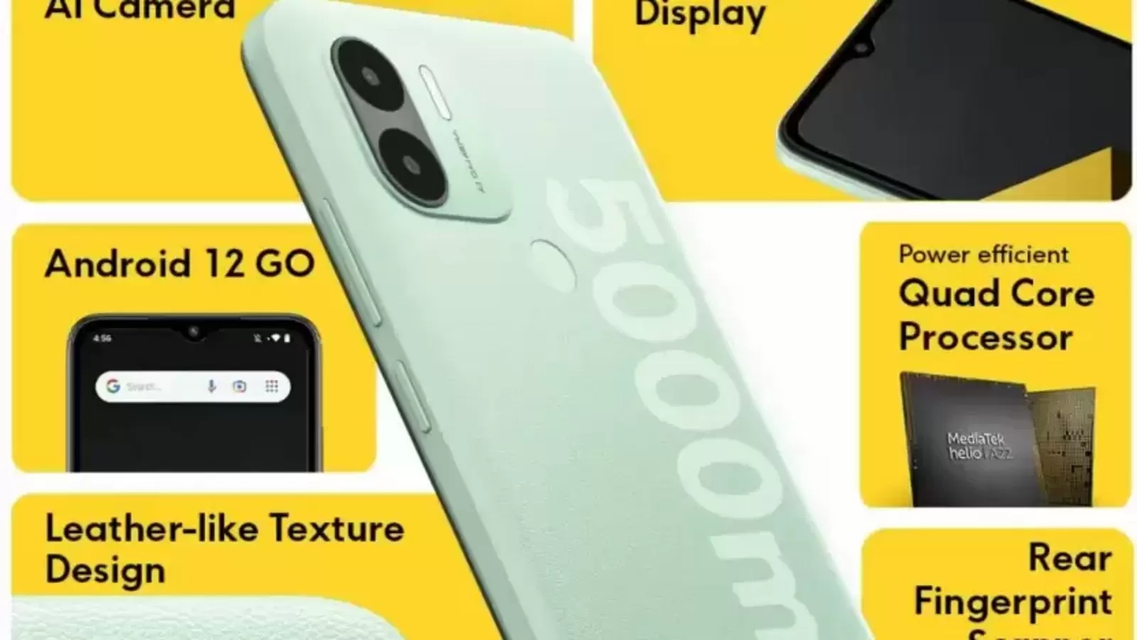 The POCO C50 is available in two standard colors on Flipkart - Country Green and Royal Blue. The POCO C50 is available in two standard colors on Flipkart - Country Green and Royal Blue.