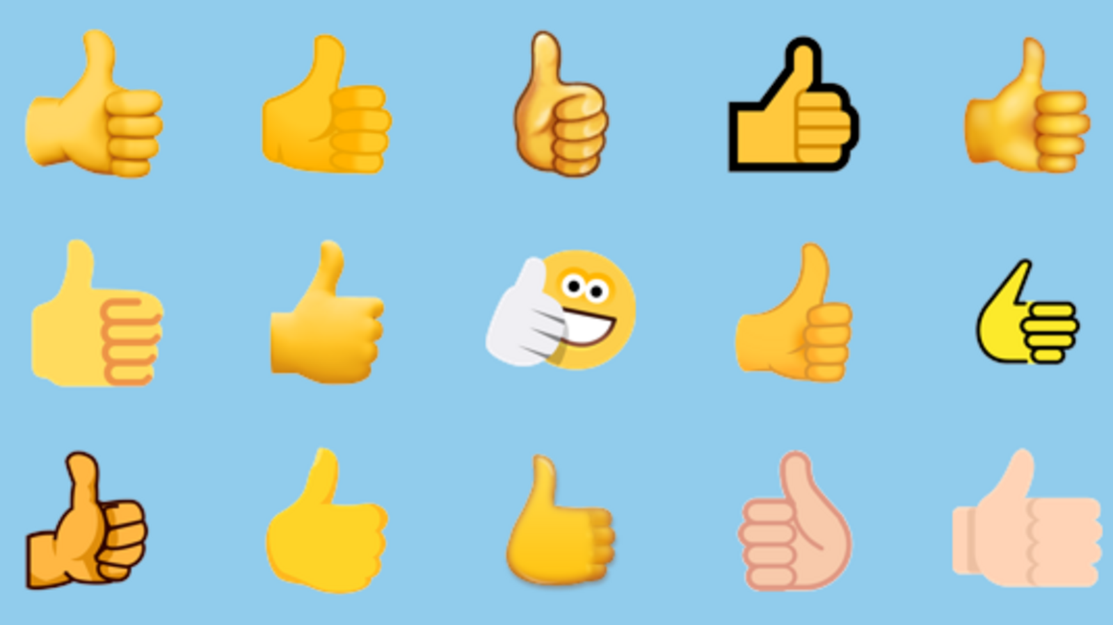 thumbs up emoji canada: Thumbs up emoji to be considered as