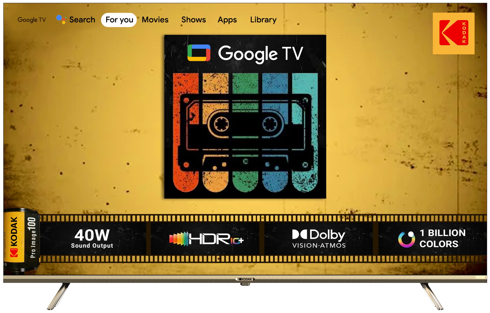 The sale includes the official CA PRO, 9XPRO, and KODAK Matrix QLED Series, all of which have some exciting deals. Kodak QLED televisions, in collaboration with the Google TV platform, will be available in three screen sizes: 50 inches, 55 inches, and 65 inches, with prices starting at INR 31,999. These TVs boast advanced features such as DTS TruSurround sound, a QLED 4K display with 1.1 billion colors, Dolby Atmos, Dolby Vision, HDR 10+, 2GB RAM, and 16GB of internal storage. The sale includes the official CA PRO, 9XPRO, and KODAK Matrix QLED Series, all of which have some exciting deals. Kodak QLED televisions, in collaboration with the Google TV platform, will be available in three screen sizes: 50 inches, 55 inches, and 65 inches, with prices starting at INR 31,999. These TVs boast advanced features such as DTS TruSurround sound, a QLED 4K display with 1.1 billion colors, Dolby Atmos, Dolby Vision, HDR 10+, 2GB RAM, and 16GB of internal storage.