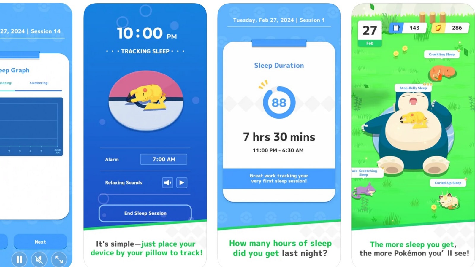 Confira todos os detalhes sobre o novo app Pokémon Sleep!