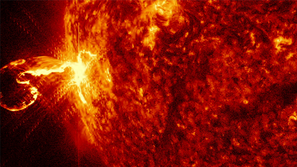 Even in Earth orbit, spacecraft and astronauts can experience severe damage from Sun's radiation.
Solar Flare