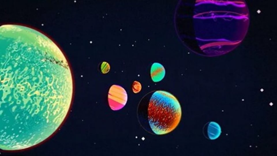 space galaxy planets
