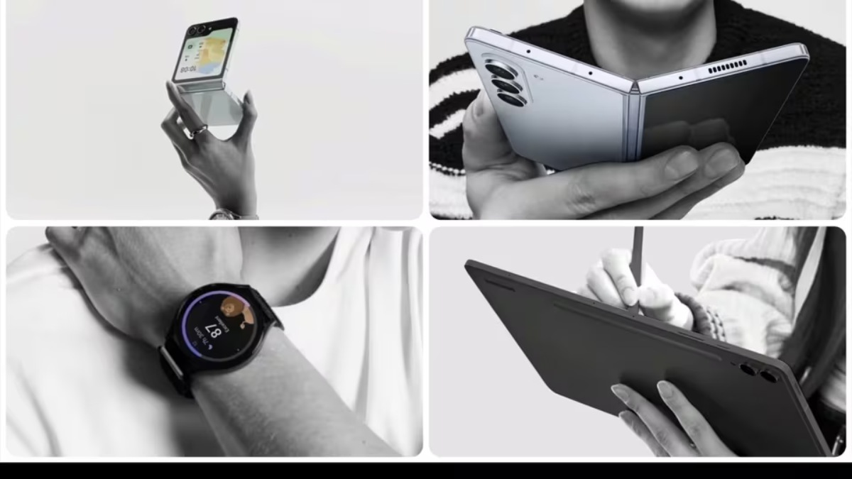 Along with the foldable, Samsung also launched Galaxy Tab S9 in the price range of USD 799 to USD 119. And two watches, Galaxy Watch6 and Watch6 Classic which starts from USD 299 and USD 399. Along with the foldable, Samsung also launched Galaxy Tab S9 in the price range of USD 799 to USD 119. And two watches, Galaxy Watch6 and Watch6 Classic which starts from USD 299 and USD 399.