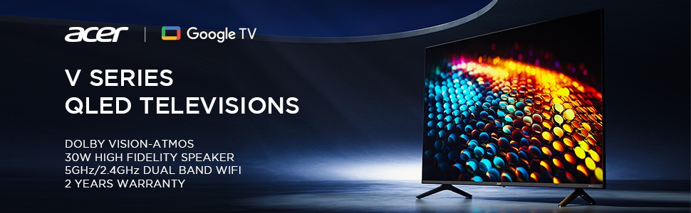 Acer (43 inches) V Series 4K Ultra HD Smart QLED Google TV comes with Dual band Wifi and 2-way Bluetooth. There is a 49% initial discount available during the Amazon sale day, which means you can buy it for just Rs. 27999 instead of Rs. 54999. Acer (43 inches) V Series 4K Ultra HD Smart QLED Google TV comes with Dual band Wifi and 2-way Bluetooth. There is a 49% initial discount available during the Amazon sale day, which means you can buy it for just Rs. 27999 instead of Rs. 54999.