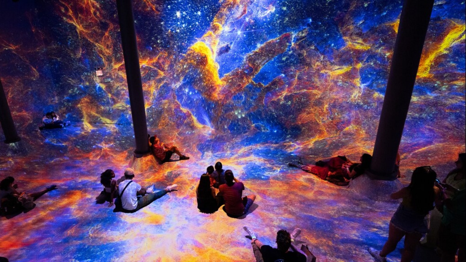 In NY art show, Artechouse turns NASA imagery into a stunning AI-aided psychedelic journey through Cosmos