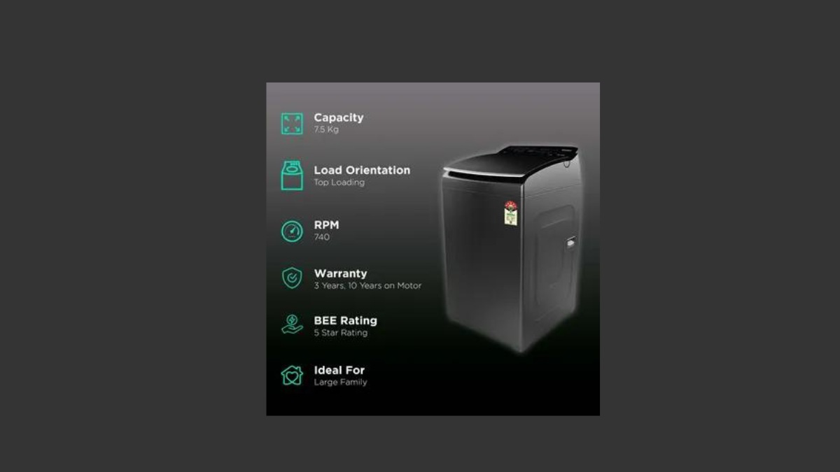 The Whirlpool washing machine also supports 6th sense smart sensors for advanced functionality. It has a power capacity of 770 Watts with a voltage rating of 220 V. The Whirlpool washing machine also supports 6th sense smart sensors for advanced functionality. It has a power capacity of 770 Watts with a voltage rating of 220 V.