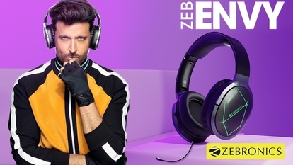 Zeb-Envy: Zebronics’s newest product Envy is a wireless-Bluetooth connected headphone that adds a complete charm to your listening experience designed for comfort for long hours. These headphones also feature high-quality audio, a bright set of RGB LED lights and detachable mi. This headphone also is supported with a Digital AI assistant.