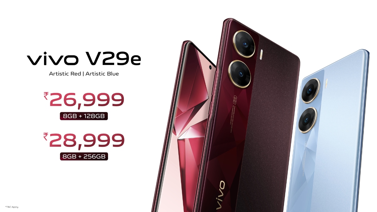 vivo, today unveiled its latest addition to the V series lineup in India - vivo V29e. Introducing an artistic design that boasts a glass back, vivo V29e provides a secure and comfortable grip that ensures an ergonomic and delightful feel in the hand. vivo, today unveiled its latest addition to the V series lineup in India - vivo V29e. Introducing an artistic design that boasts a glass back, vivo V29e provides a secure and comfortable grip that ensures an ergonomic and delightful feel in the hand.