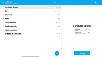  Ankidroid app 
