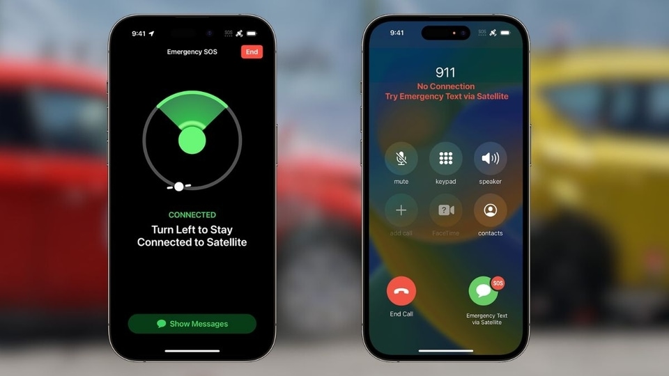 How the Apple iPhone 14 connects to satellites during emergencies