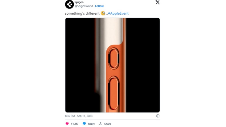 iPhone 15 Pro featuring Action Button leaked via Spigen Case hours before  Apple 'Wonderlust' launch event