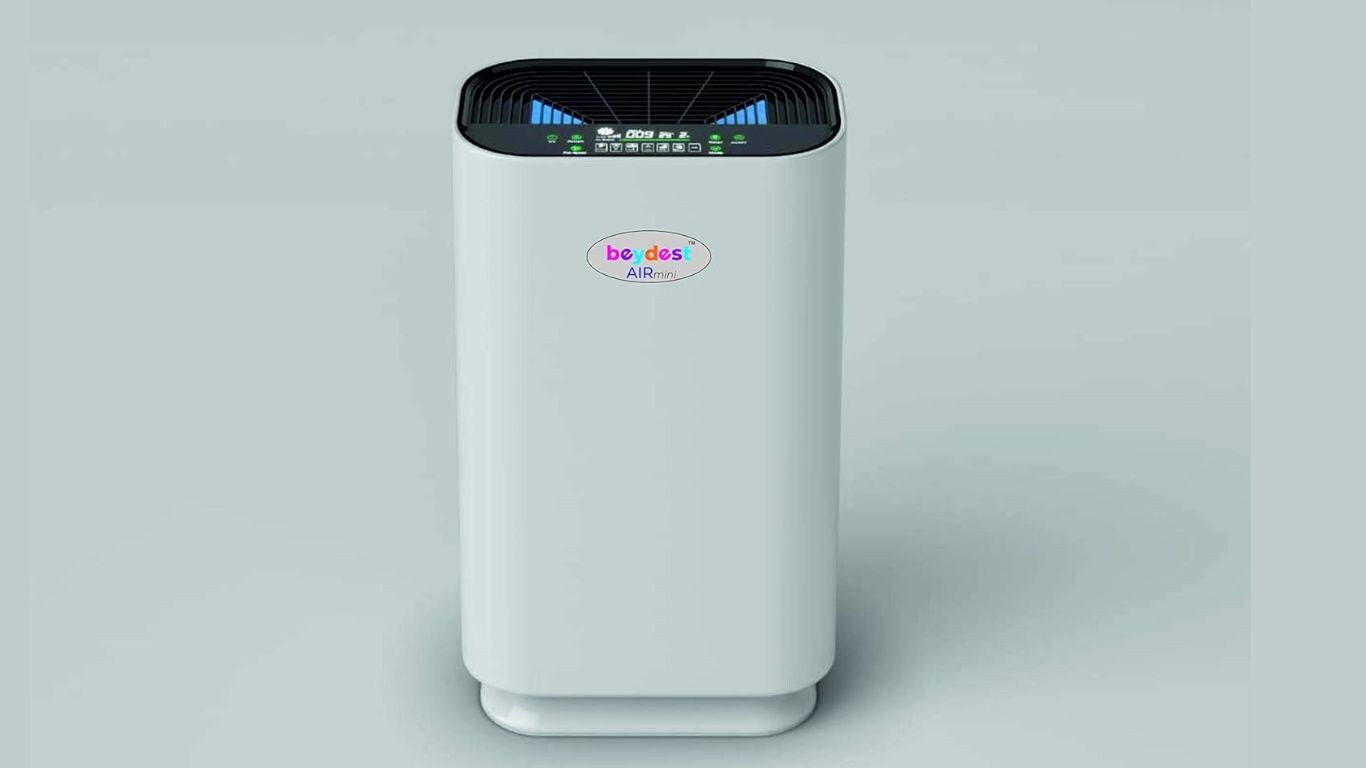 4. Beydest Air Mini A074: The Beydest Air Mini A074 is a smart air purifier that removes particles, allergens, bacteria, viruses, and odors. It has a 360-degree air flow design and a five-stage filtration system. It offers manual and auto modes, low noise, and low power consumption. Comes with a one-year warranty. Price: Rs.3,999, but available for Rs.17,999 on Amazon. Beydest Air Mini A074