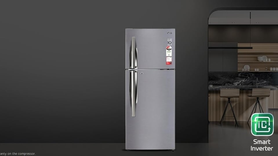 Amazon is offering a massive price rollout of the LG 242 L 3 Star Smart Inverter Frost-Free Double Door Refrigerator.