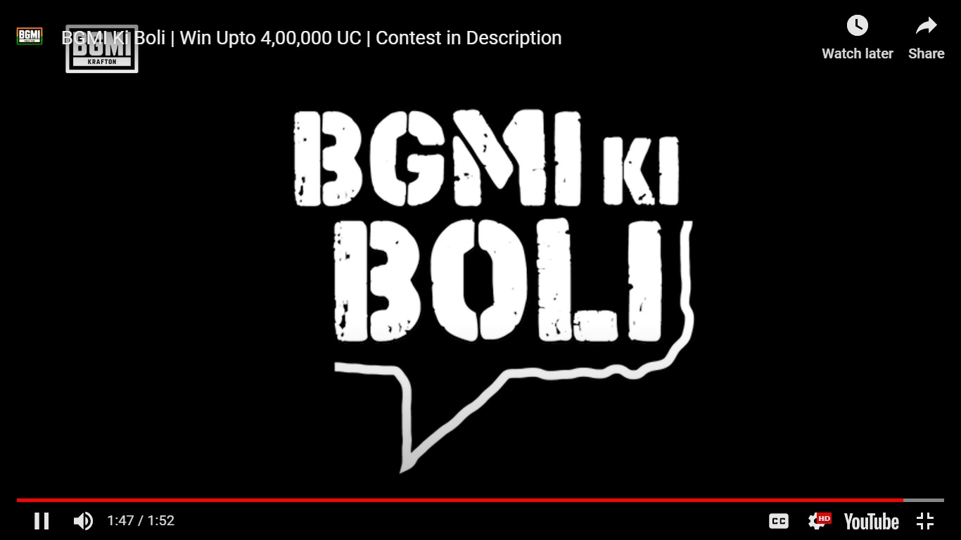 Battlegrounds Mobile India has come up with new exciting things that attract a number of people. The game has announced a challenge called “BGMI ki Boli” in which players just have to watch a video and spot easter eggs. Battlegrounds Mobile India has come up with new exciting things that attract a number of people. The game has announced a challenge called “BGMI ki Boli” in which players just have to watch a video and spot easter eggs.