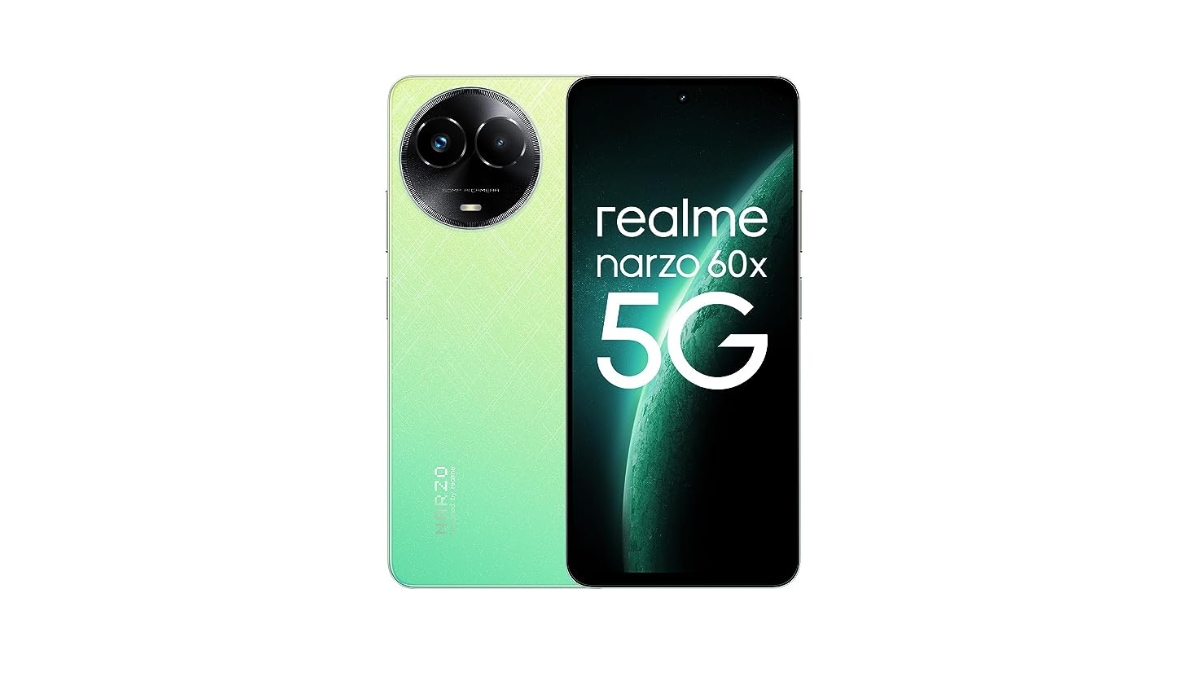 Realme Narzo 60x: The Realme smartphone is backed by a 5000mAh battery with 33W SUPERVOOC fast charging. The device gets charged 50% in just 29 minutes and it will provide a day-long functionality to users. The smartphone is powered by a MediaTek Dimensity 6100 processor for smooth operation. The smartphone's 4GB RAM version retails for Rs. 12999 and the 6GB version retails for Rs.14999. Realme Narzo 60x: The Realme smartphone is backed by a 5000mAh battery with 33W SUPERVOOC fast charging. The device gets charged 50% in just 29 minutes and it will provide a day-long functionality to users. The smartphone is powered by a MediaTek Dimensity 6100 processor for smooth operation. The smartphone's 4GB RAM version retails for Rs. 12999 and the 6GB version retails for Rs.14999.